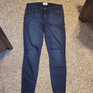 PAIGE Women's Deep Indigo Skinny Jeans